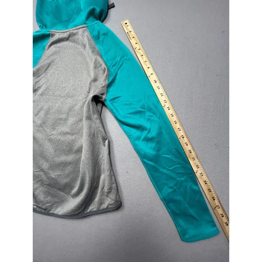 Nike Miami Dolphins Hoodie Polyester Gray Teal Medium Mens